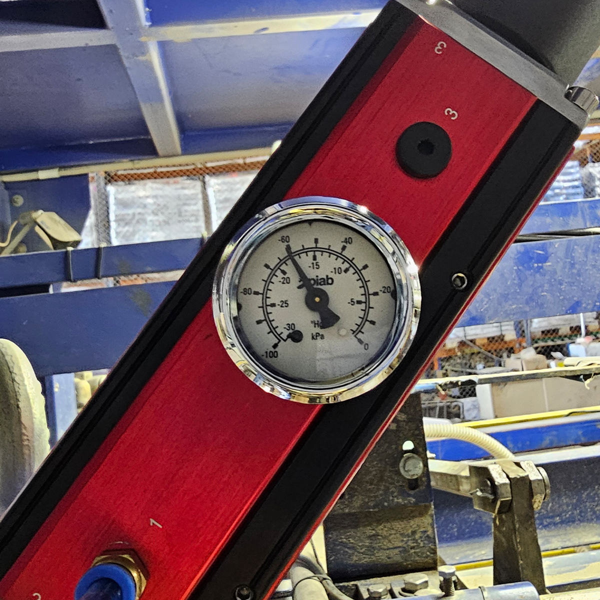 Installed PIAB Vacuum Pump A photo of a Piab P6010 COAX Pump after being urgently installed on site.